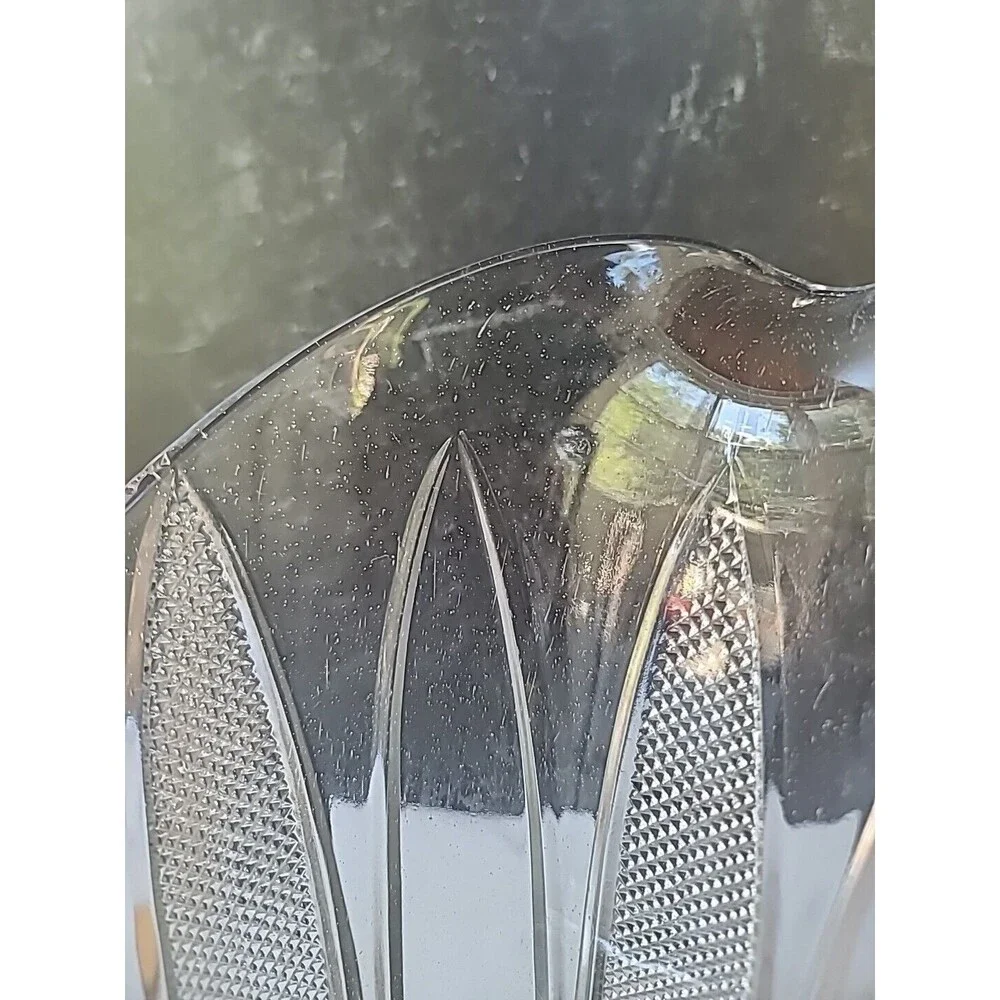 Vintage Clear Glass Pitcher, READ